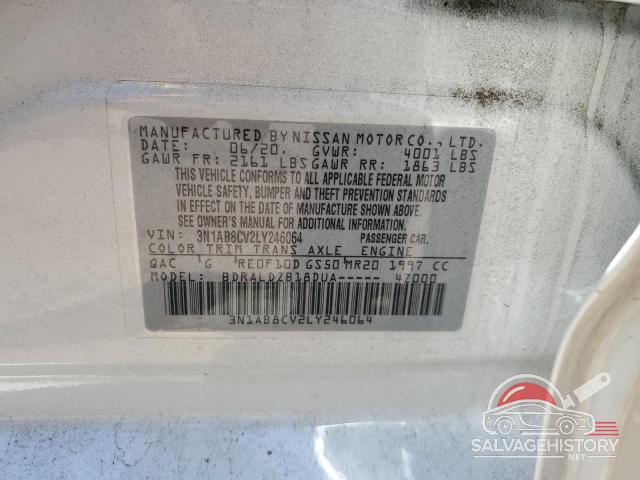 3N1AB8CV2LY246064 2020 NISSAN SENTRA photo no. 12