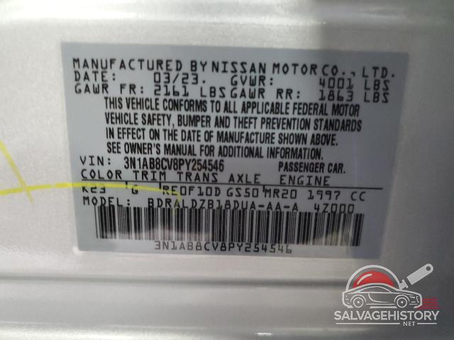 3N1AB8CV8PY254546 2023 NISSAN SENTRA photo no. 12