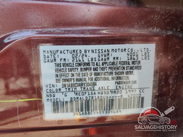 3N1AB8CV4RY304684 2024 NISSAN SENTRA photo no. 12