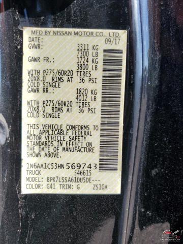 1N6AA1C53HN569743 2017 NISSAN TITAN photo no. 12