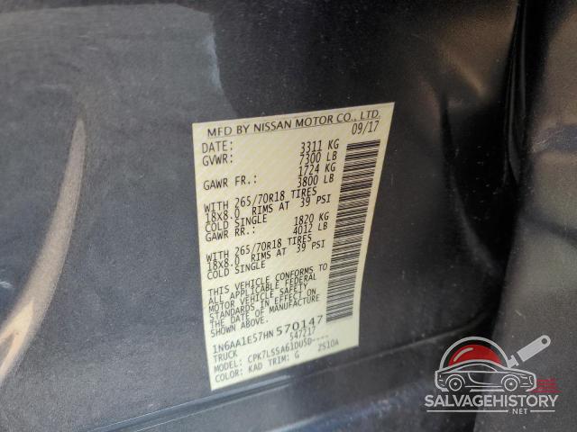 1N6AA1E57HN570147 2017 NISSAN TITAN photo no. 12