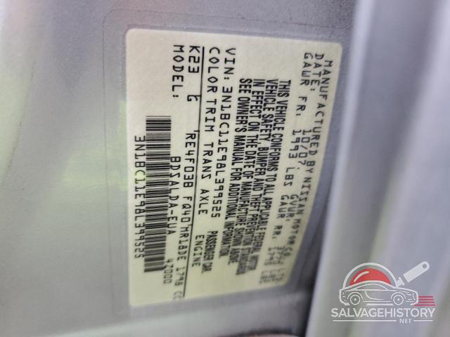 3N1BC11E98L399525 2008 NISSAN VERSA photo no. 12