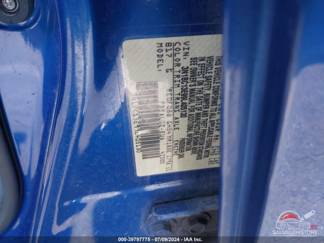 3N1BC13E99L405130 2009 NISSAN VERSA photo no. 9