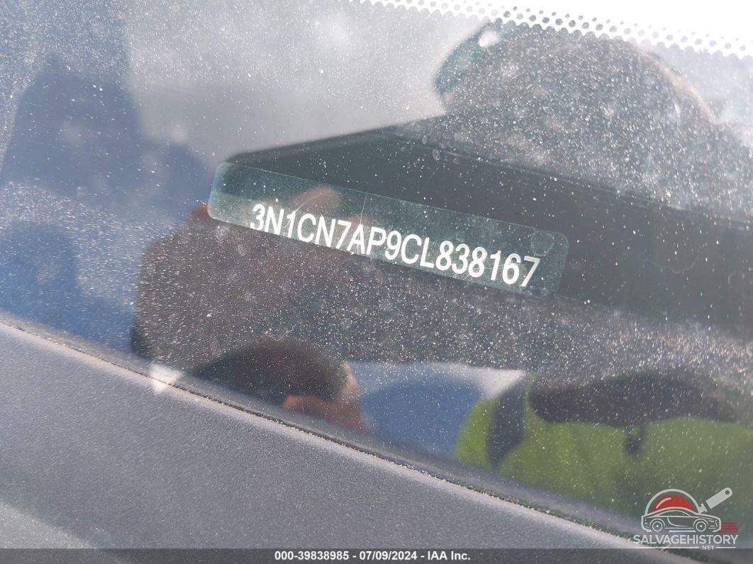 3N1CN7AP9CL838167 2012 NISSAN VERSA photo no. 9