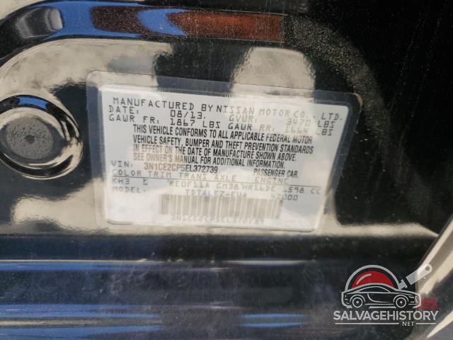 3N1CE2CP5EL372739 2014 NISSAN VERSA photo no. 12