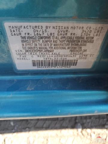 3N1CE2CP9FL429560 2015 NISSAN VERSA photo no. 12