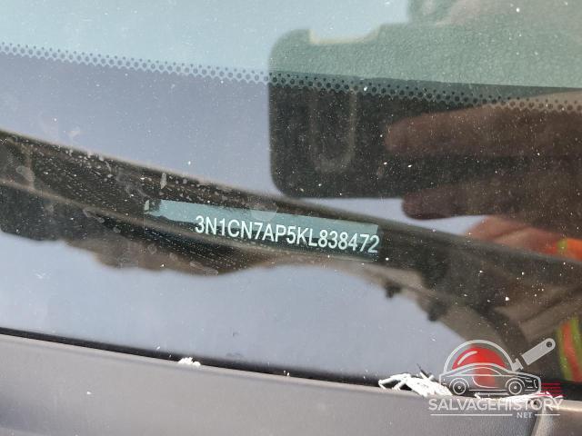 3N1CN7AP5KL838472 2019 NISSAN VERSA photo no. 12