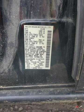 5N1AN08W88C533783 2008 NISSAN XTERRA photo no. 13