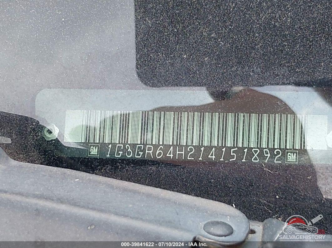 1G3GR64H214151892 2001 OLDSMOBILE AURORA photo no. 9