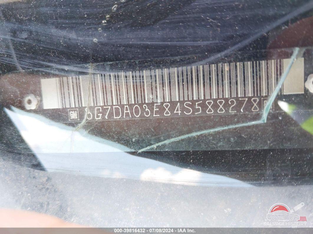 3G7DA03E84S588278 2004 PONTIAC AZTEK photo no. 9