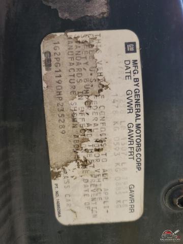 1G2PG1190HP235289 1987 PONTIAC FIERO photo no. 12
