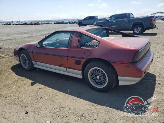 1G2PG1190HP235289 1987 PONTIAC FIERO photo no. 2