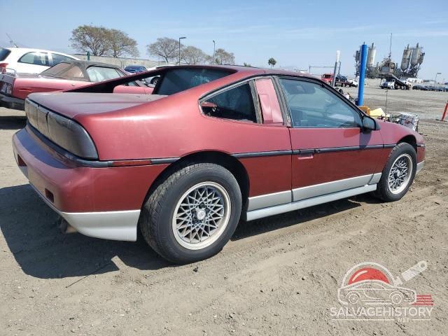 1G2PG1190HP235289 1987 PONTIAC FIERO photo no. 3