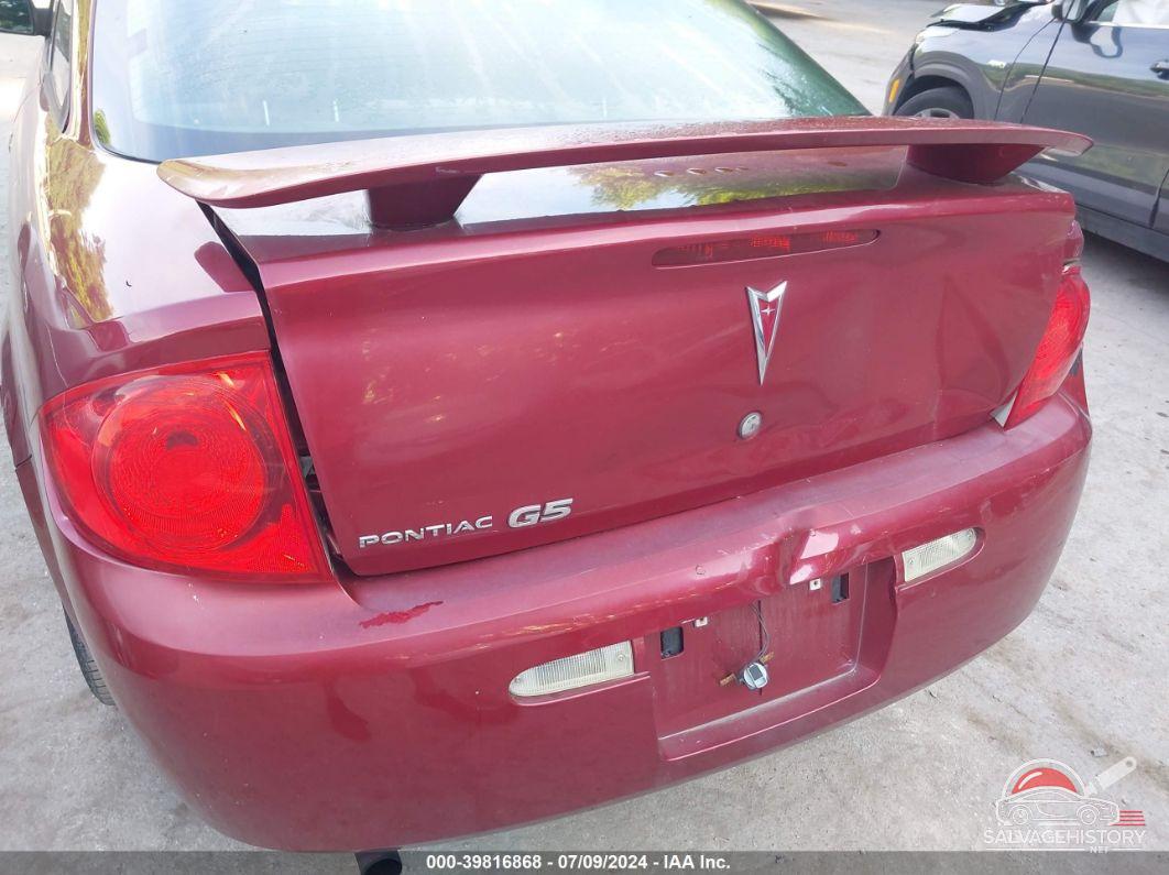 1G2AS18H997240509 2009 PONTIAC G5 photo no. 6