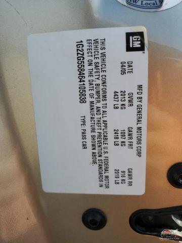 1G2ZG558464105838 2006 PONTIAC G6 photo no. 12