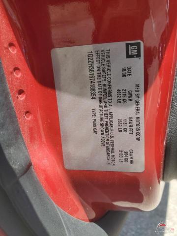 1G2ZH361674188354 2007 PONTIAC G6 photo no. 12