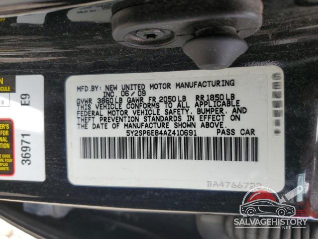 5Y2SP6E84AZ410691 2010 PONTIAC VIBE photo no. 12