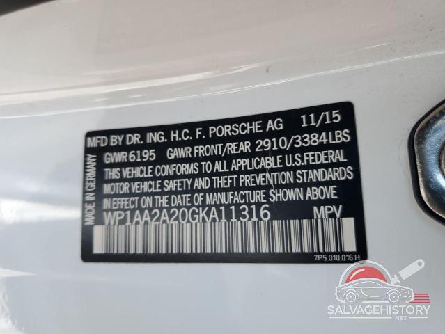 WP1AA2A20GKA11316 2016 PORSCHE CAYENNE photo no. 12