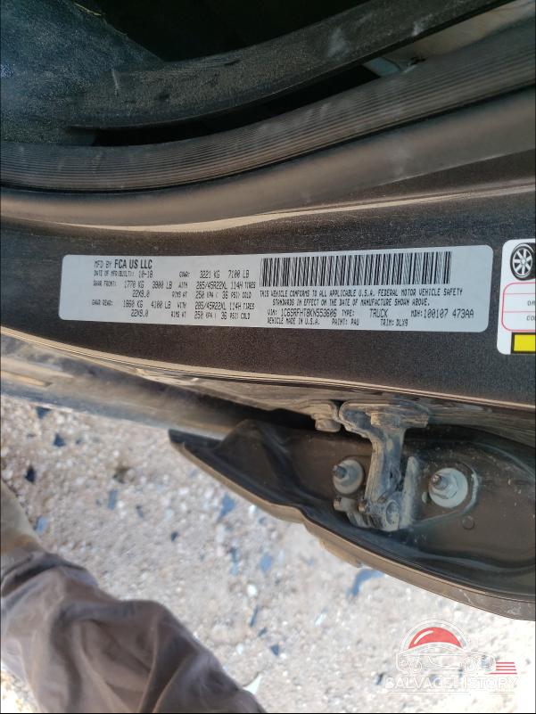 1C6SRFHT8KN553606 2019 RAM 1500 photo no. 10