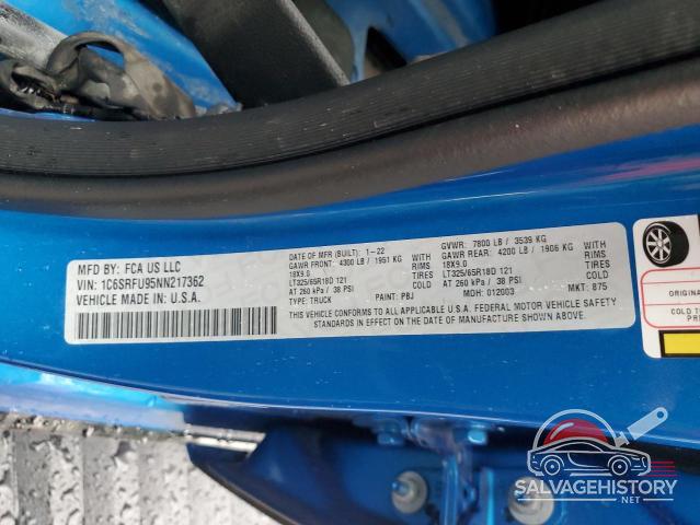 1C6SRFU95NN217362 2022 RAM 1500 photo no. 13