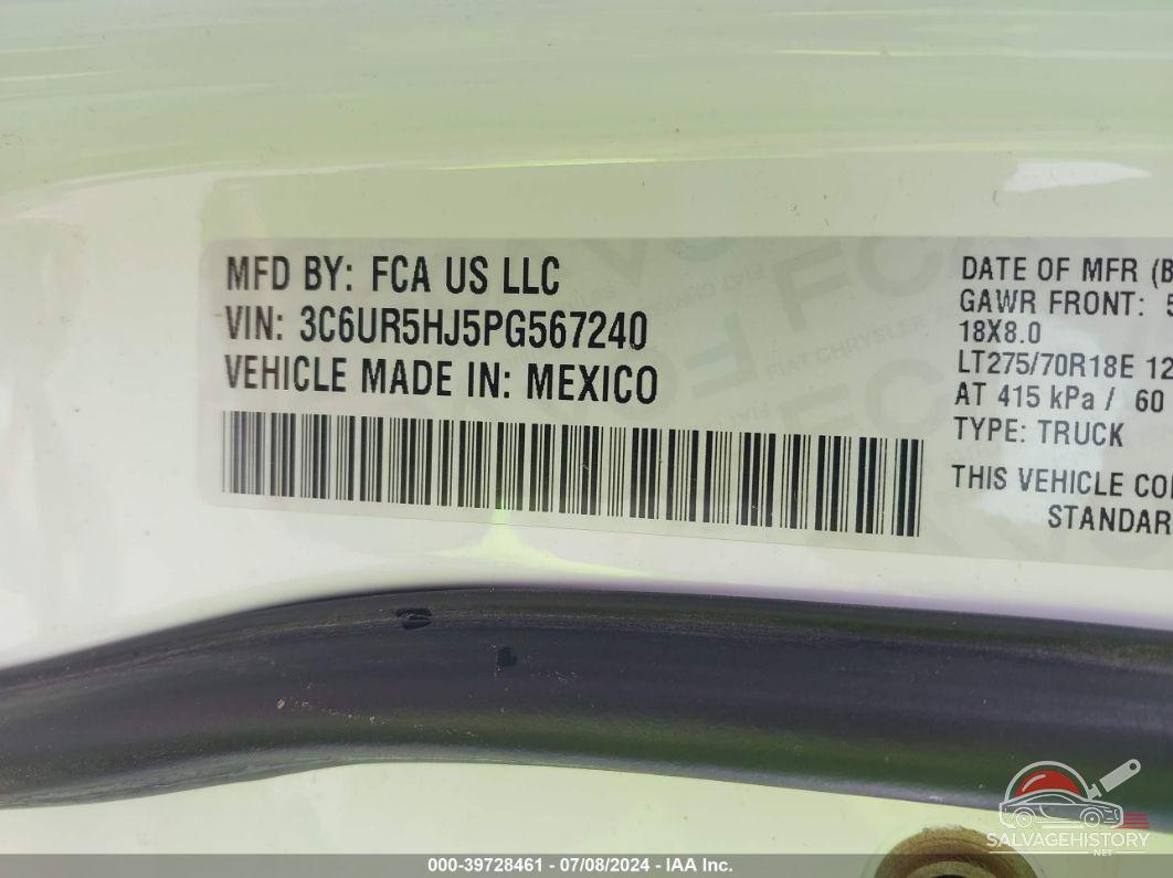 3C6UR5HJ5PG567240 2023 RAM 2500 photo no. 9