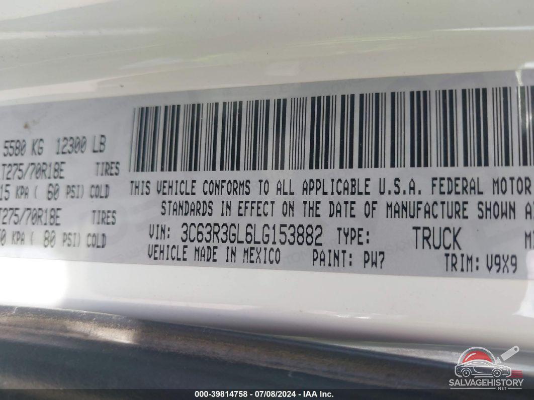 3C63R3GL6LG153882 2020 RAM 3500 photo no. 8