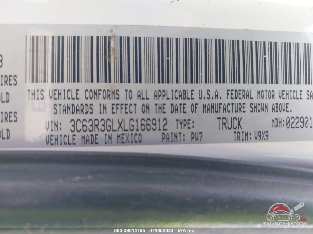 3C63R3GLXLG166912 2020 RAM 3500 photo no. 8
