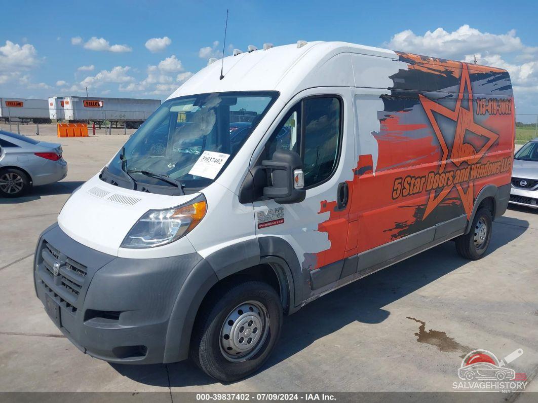3C6TRVDG3HE532800 2017 RAM PROMASTER 2500 photo no. 2
