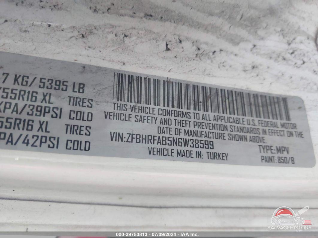 ZFBHRFAB5N6W38599 2022 RAM PROMASTER CITY photo no. 9