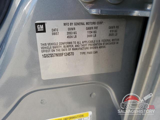 1G8ZS57N88F124570 2008 SATURN AURA photo no. 12