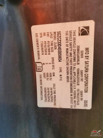 5GZCZ33D45S859654 2005 SATURN VUE photo no. 13