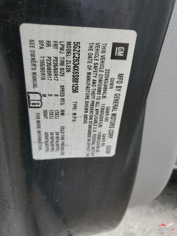 5GZCZ634X6S881256 2006 SATURN VUE photo no. 13