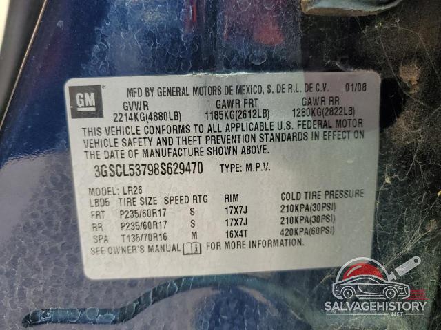 3GSCL53798S629470 2008 SATURN VUE photo no. 13