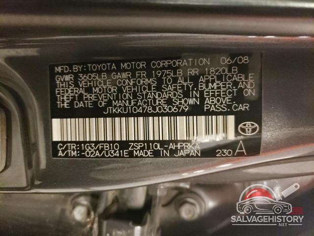JTKKU10478J030679 2008 SCION XD photo no. 12