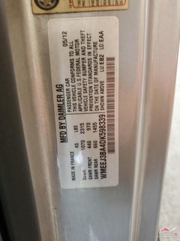 WMEEJ3BA4DK598339 2013 SMART FORTWO photo no. 12