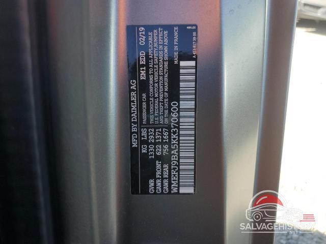 WMEFJ9BA5KK370600 2019 SMART FORTWO photo no. 12