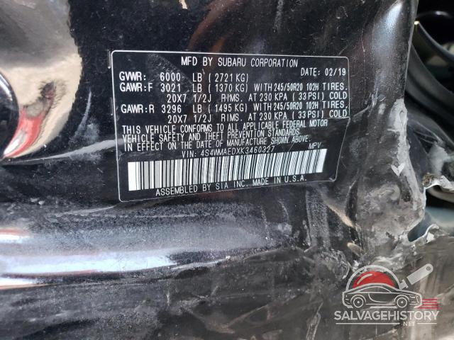 4S4WMAEDXK3460327 2019 SUBARU ASCENT photo no. 13