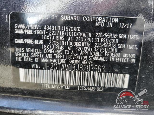 JF2GTAMC3J8283563 2018 SUBARU CROSSTREK photo no. 12