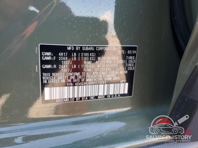 4S4GUHL66R3773063 2024 SUBARU CROSSTREK photo no. 12