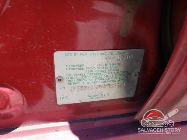 JF1SG65644H750227 2004 SUBARU FORESTER photo no. 12
