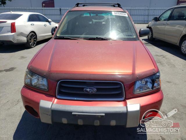 JF1SG65644H750227 2004 SUBARU FORESTER photo no. 5