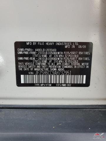 JF2SH6CC9AH732951 2010 SUBARU FORESTER photo no. 13