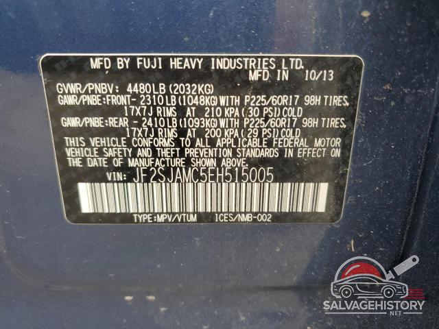 JF2SJAMC5EH515005 2014 SUBARU FORESTER photo no. 13