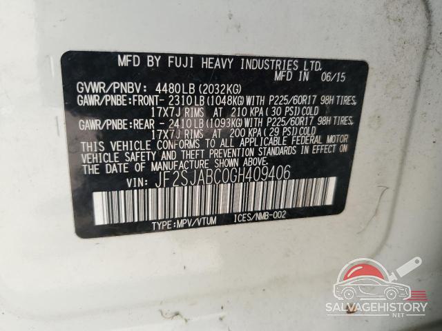 JF2SJABC0GH409406 2016 SUBARU FORESTER photo no. 13