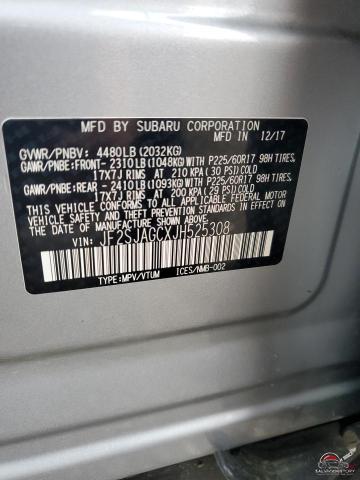 JF2SJAGCXJH525308 2018 SUBARU FORESTER photo no. 13