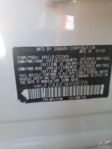 JF2SKAUC9KH588709 2019 SUBARU FORESTER photo no. 13
