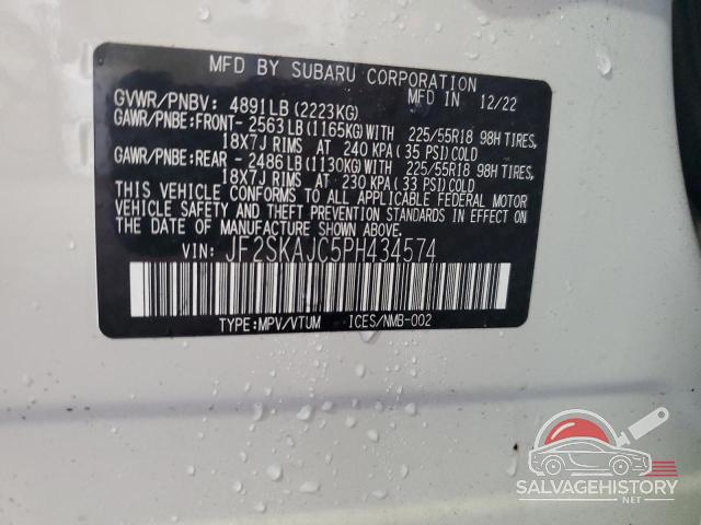 JF2SKAJC5PH434574 2023 SUBARU FORESTER photo no. 13