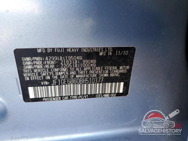 JF1GE6B60BH510377 2011 SUBARU IMPREZA photo no. 13