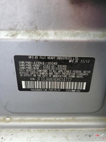 JF1GJAA69DH014772 2013 SUBARU IMPREZA photo no. 13