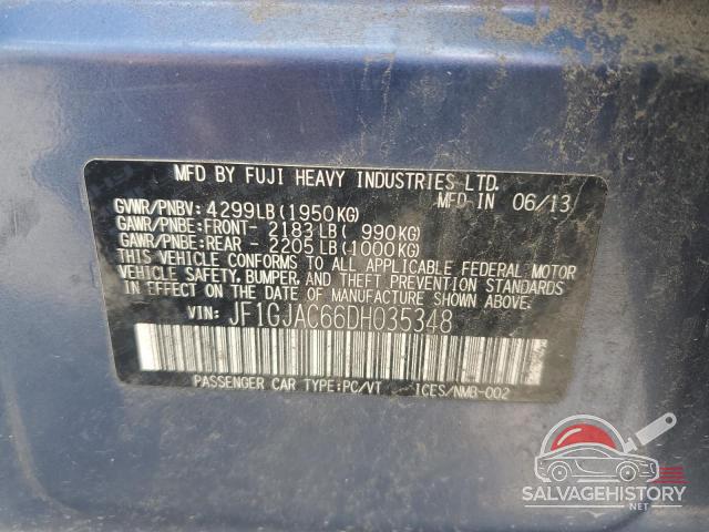JF1GJAC66DH035348 2013 SUBARU IMPREZA photo no. 14